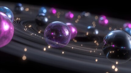 Group representation of an abstract chart in quantum yield forecast concept showcasing projected financial trends and data
