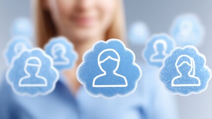 Professional woman engaged in team insight panel discussion focusing on visual data presentation and strategy development