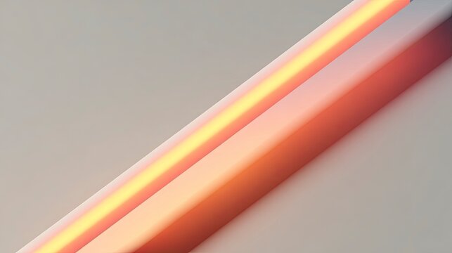 Orange neon tubes diagonal arrangement