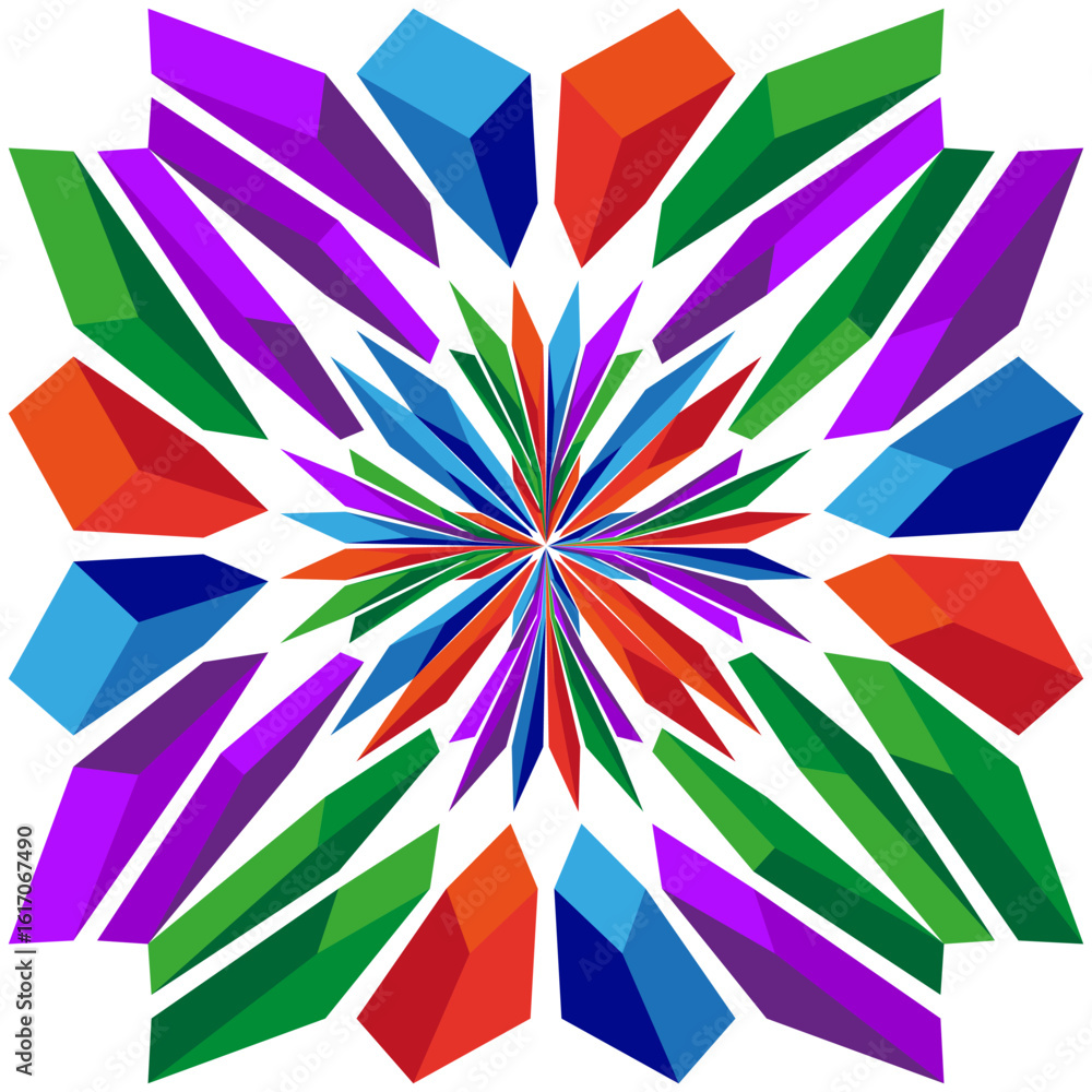 Poster abstract colorful shapes. geometric mosaic pattern. dynamic vector illustration. bright artistic for
