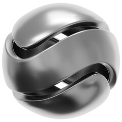 3D Chrome Twist Link Icon