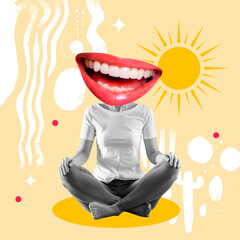 Girl, happy, smiling, energy, control, meditation, affirmations, emotions, positive, lips, Control,...