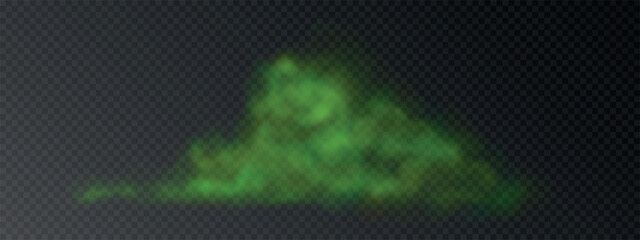 Green toxic stinky and smoky poison cloud.