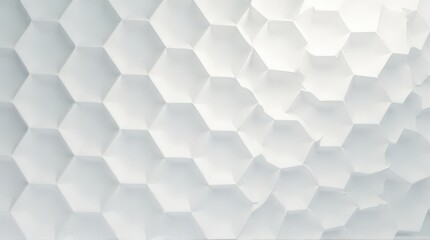 White Hexagonal Pattern Wall Texture Modern Minimalist Design