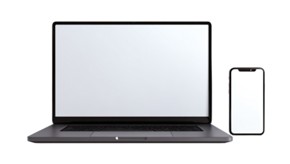 Laptop and smartphone mockup