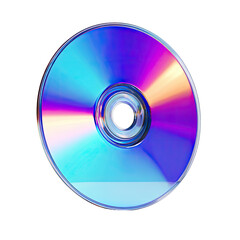Colorful holographic CD, vibrant hues