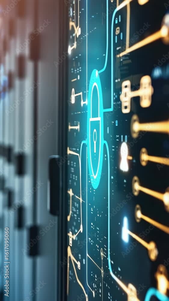 Aufkleber hand touching digital display, representing modern technology, cybernetics, and user experience in t