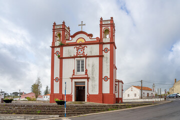 External facade of the main church of Vila do Porto on the island of Santa Maria. © Pedro Emanuel 