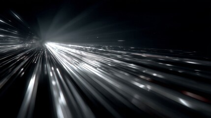 a close up of a high speed photography capture featuring a blurred motion effect, predominantly in shades of blue and purple, which simulates the passage of light or a digital zoom effect