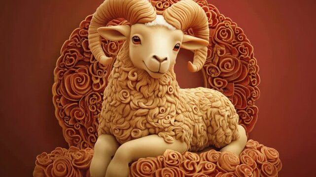 Edible sugar paste animal figurine on decorative cake. Handcrafted dessert with intricate details.