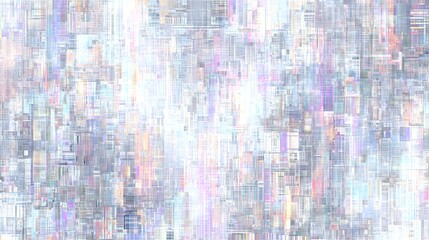 Abstract pastel digital texture background with modern geometric glitch effects and artistic grainy noise patterns for contemporary design, web, and print.