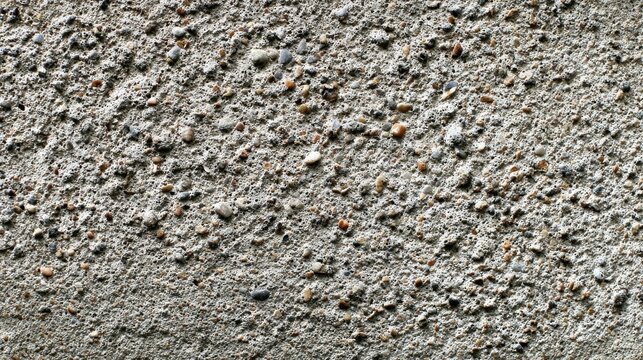 Exposed aggregate concrete surface showing tiny pebbles and rough texture throughout
