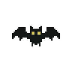 pixel icon bat on white background vector
Vector icon pixel art