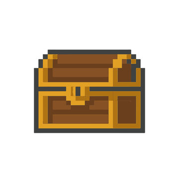 pixel icon chest on white background vector
Vector icon pixel art