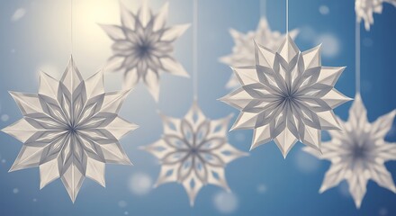 snowflake on blue background
