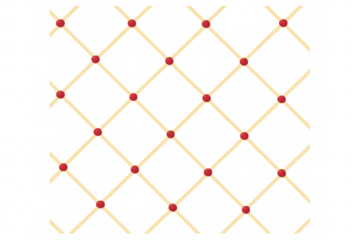 Seamless pattern of matches forming a diagonal grid with red tips on a transparent background, ideal for design projects related to fire safety or games