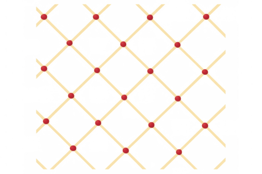 Seamless pattern of matches forming a diagonal grid with red tips on a transparent background, ideal for design projects related to fire safety or games - Powered by Adobe