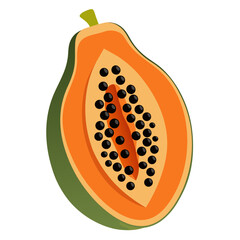 papaya with black seeds