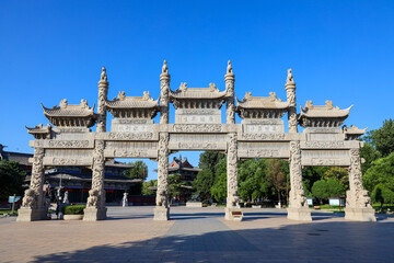 Obraz premium Guangyou Temple, Liaoyang, Liaoning, China