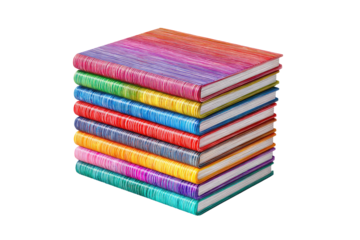 Stack of colorful books (1)