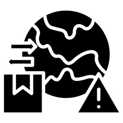 Export Restrictions glyph icon