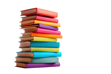 Stack of colorful books (2)