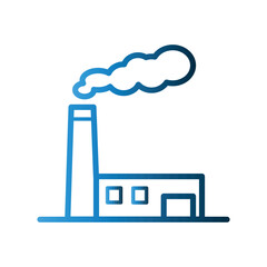 Naklejka premium Factory icon design template