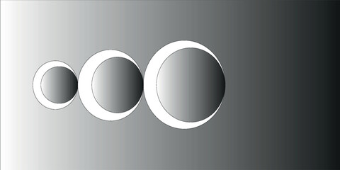 circle grey rounded three ball