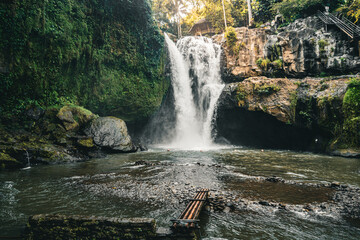 bali waterfall tegenungan indonesia nature green
