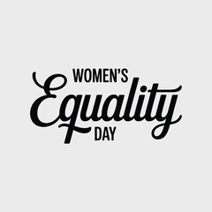 Women s equality day celebration with elegant typography