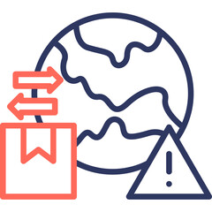 Export Restrictions line color icon