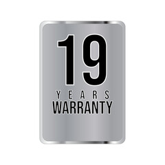 warranty stamp. sign. seal. Hologram stickers, holographic labels with silver texture, vector original product stamp. warranty badge sign insignia symbol with stars on white background