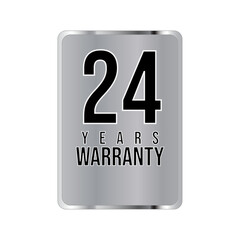 warranty stamp. sign. seal. Hologram stickers, holographic labels with silver texture, vector original product stamp. warranty badge sign insignia symbol with stars on white background