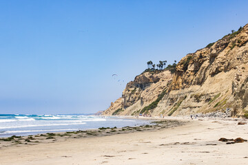 Cliffs at Blacks Beach La Jolla California July 19 2025 