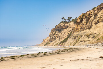 Cliffs at Blacks Beach La Jolla California July 19 2025 