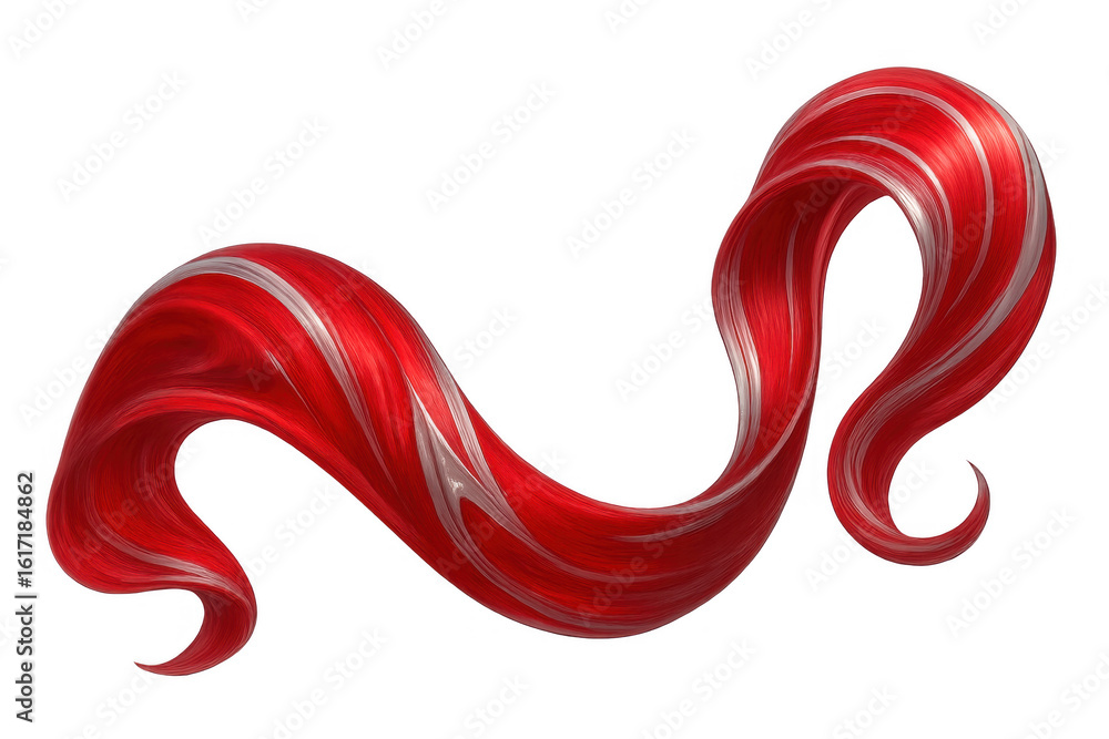 Poster red and white paint swirling and mixing together, creating a dynamic and elegant abstract design on 