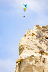 People paragliding over Black Beach La Jolla California 2025 