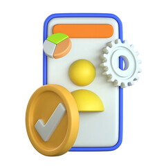 SaaS subscription plan 3D Icon Colorful Design