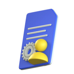 User onboarding tutorial 3D Icon Colorful Design