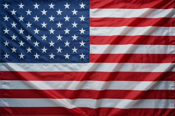 Fototapeta premium Waving American Flag with Rich Colors and Texture