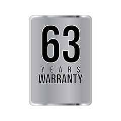 Fototapeta premium warranty stamp. sign. seal. Hologram stickers, holographic labels with silver texture, vector original product stamp. warranty badge sign insignia symbol with stars on white background