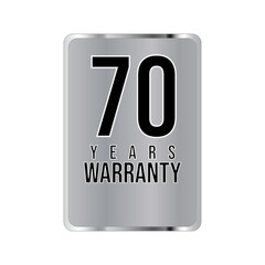 warranty stamp. sign. seal. Hologram stickers, holographic labels with silver texture, vector original product stamp. warranty badge sign insignia symbol with stars on white background