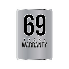 warranty stamp. sign. seal. Hologram stickers, holographic labels with silver texture, vector original product stamp. warranty badge sign insignia symbol with stars on white background