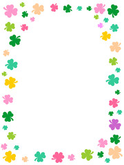 Fun Floral Clover Border for Scrapbooking Scrapbooking and Crafts