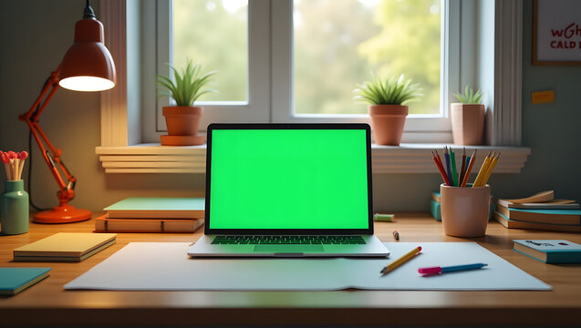 Small Tutoring Room Setup with Weekly Study Schedule and Learning Tools