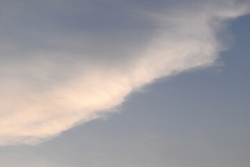 beautiful blue sky and white cloud background in springtime