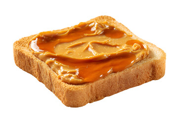 Peanut butter and honey toast breakfast food