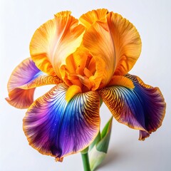 Blue Iris Flower Isolated