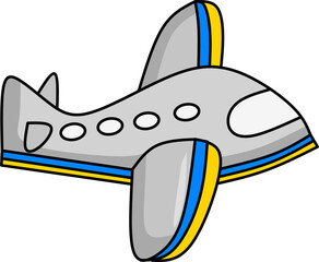 vector illustration of airplane