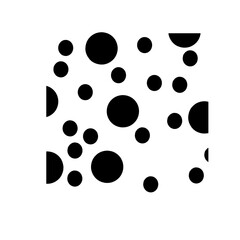 large and small black dots background